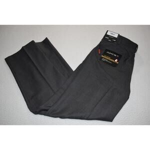 Axis Dress Pants Gray FLAT Front Mens Size 32 x 32 Straight Fit NEW TAGS